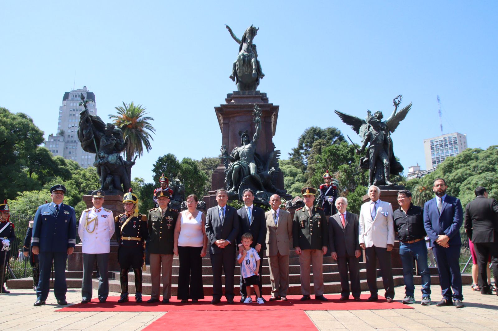 Acto oficial en conmemoración del 206º aniversario de la Batalla de Chacabuco