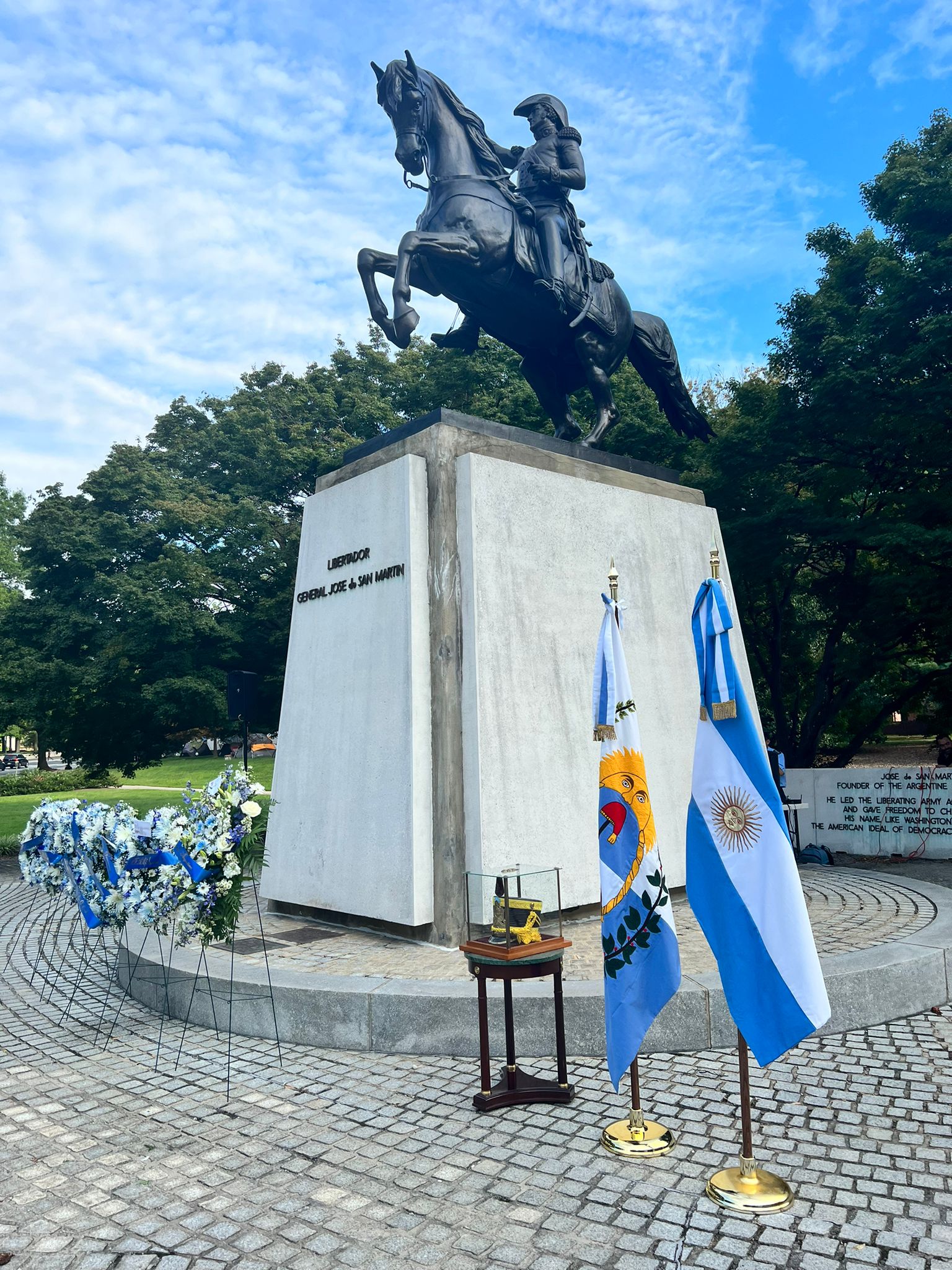 Homenaje a San Martín en los Estados Unidos