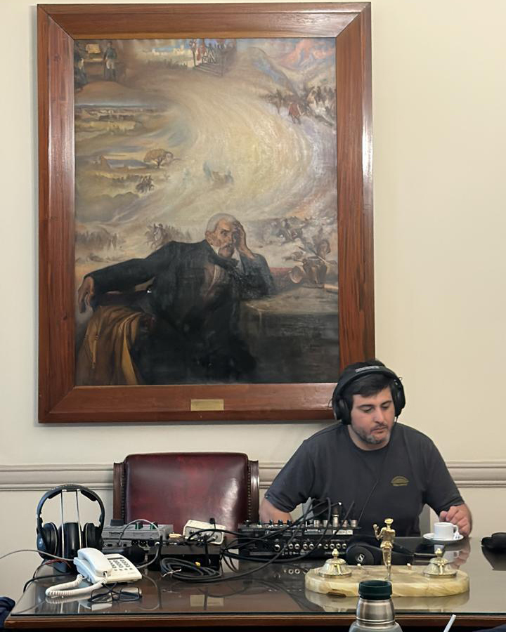En homenaje a San Martín, Radio Nacional transmitió desde nuestra sede.